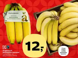Kvickly Änglamark økologiske bananer tilbud