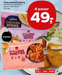 Kvickly Coop paneret kylling tilbud