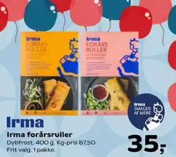 Kvickly Irma forårsruller tilbud