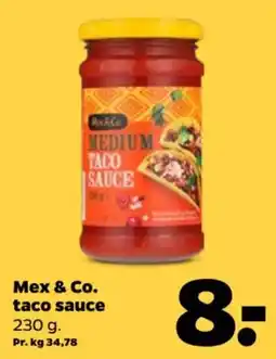 Netto Mex & Co. taco sauce tilbud