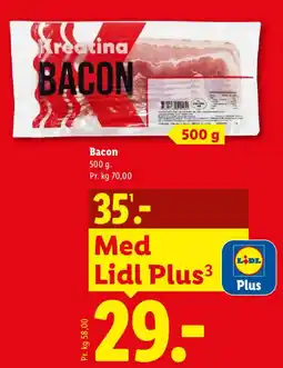 Lidl Kreatina Bacon tilbud
