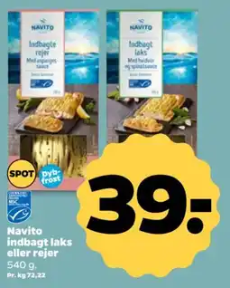 Netto Navito indbagt laks eller rejer tilbud