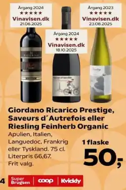 SuperBrugsen Giordano Ricarico Prestige tilbud