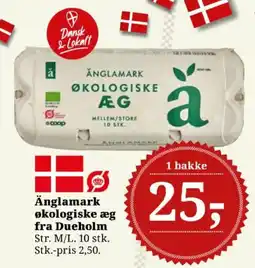 Dagli'Brugsen Änglamark økologiske æg tilbud