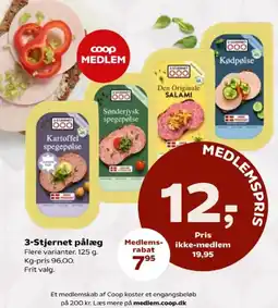 Kvickly 3-stjernet pålæg tilbud