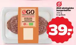 Netto ØGO økologiske burgerbøffer tilbud
