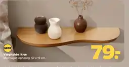 Netto Spot Væghylde i træ tilbud