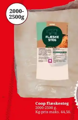 Dagli'Brugsen Coop flæskesteg tilbud