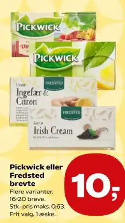 Kvickly Pickwick eller Fredsted breve tilbud