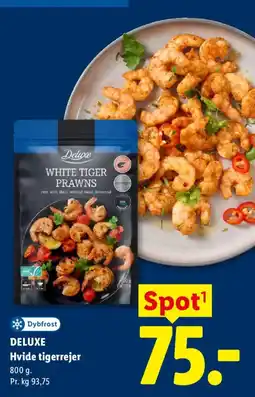 Lidl Deluxe Hvide tigerrejer tilbud
