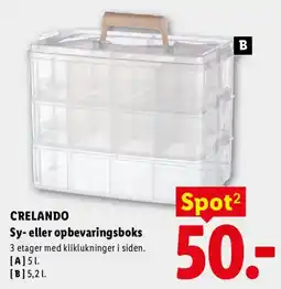 Lidl Crelando sy- eller opbevaringsboks tilbud
