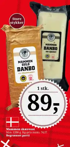 Dagli'Brugsen Mammen skæreost tilbud