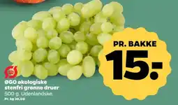 Netto ØGO økologiske stenfri grønne druer tilbud