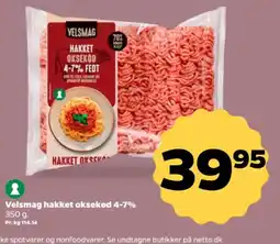 Netto Velsmag hakket oksekød tilbud