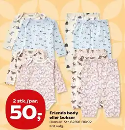 Kvickly Friends body eller bukser tilbud