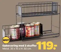 Netto Spot Opbevaring med 2 skuffer tilbud