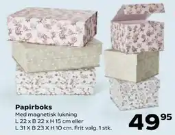 Kvickly Papirboks tilbud