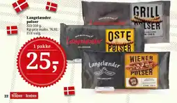 Dagli'Brugsen Langelænder pølser tilbud