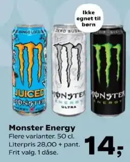 Kvickly Monster Energy tilbud