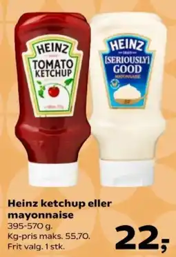 SuperBrugsen Heinz ketchup eller mayonnaise tilbud