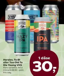 SuperBrugsen Herslev, To Øl eller Too Old To Die Young VHS tilbud