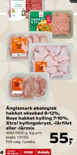 SuperBrugsen Xtra! kyllingebryst -lårfilet eller -lårmix tilbud