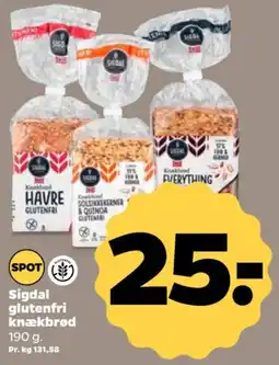 Netto Sigdal glutenfri knækbrød tilbud