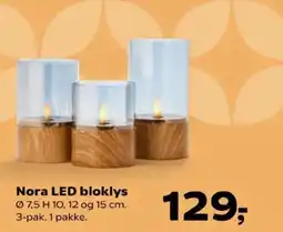 Kvickly Nora LED bloklys tilbud