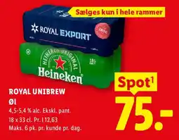 Lidl Royal Unibrew øl tilbud