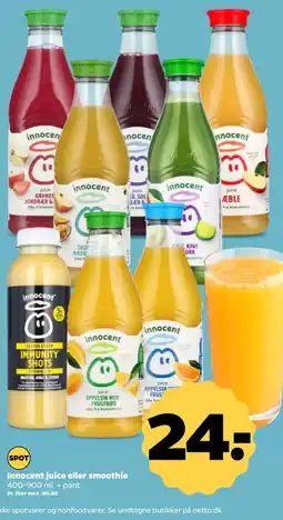 Netto Innocent juice eller smoothie tilbud