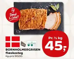 Kvickly Bornholmergrisen flæsketeg tilbud