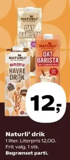 SuperBrugsen Naturli' drik tilbud