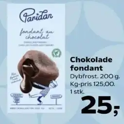 SuperBrugsen Paridar chokolade fondant tilbud