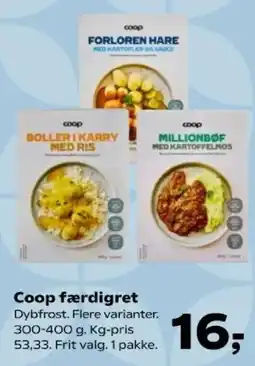SuperBrugsen Coop færdigret tilbud