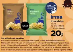 Kvickly Irma chips tilbud