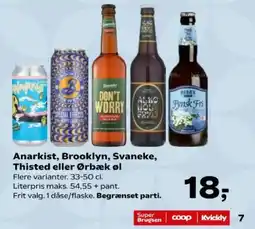 SuperBrugsen Anarkist Brooklyn Svanek Thisted Ørbæk øl tilbud