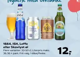 SuperBrugsen 1664, ISH, Leffe eller Skovlyst øl tilbud