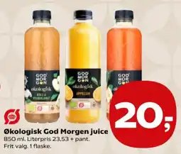 Kvickly God Morgen økologisk juice tilbud