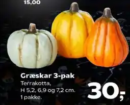 Kvickly Græskar 3-pak tilbud
