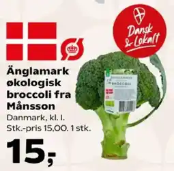 Kvickly Anglamark økologisk broccoli tilbud