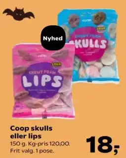 SuperBrugsen Coop skulls eller lips tilbud