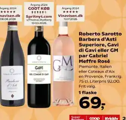 SuperBrugsen Roberto Sarotto Barbera d'asti superiore tilbud