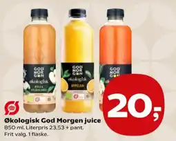 SuperBrugsen God Morgen økologisk juice tilbud