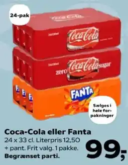 SuperBrugsen Coca-Cola eller Fanta tilbud