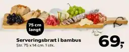 Kvickly Serveringsbræt i bambus tilbud