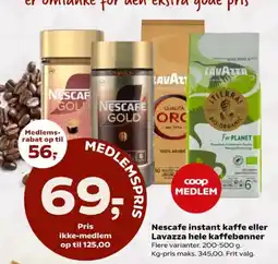 SuperBrugsen Nescafe instant kaffe tilbud
