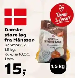 SuperBrugsen Månsson store løg tilbud