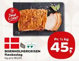SuperBrugsen Bornholmergrisen flæsketeg tilbud