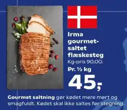 SuperBrugsen Irma gourmet-saltet flæskesteg tilbud
