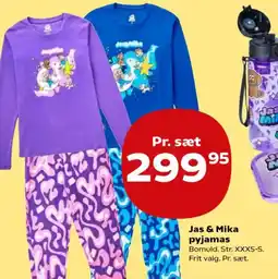 Kvickly Jas & Mika pyjamas tilbud